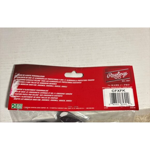 Rawlings Helmet Fit Kit CFXFK Custom Size Adjustment Pads Black for S8OX - Picture 5 of 5